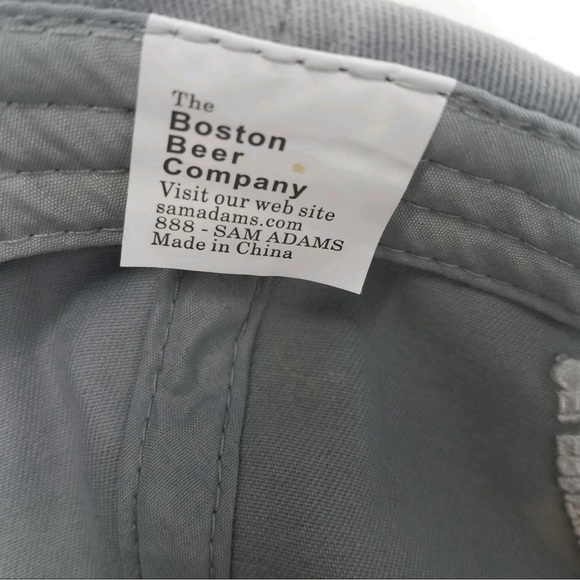 SAMUEL ADAMS Boston Lager cap Hat Distressed Gray 30 Years Independence One Size - Picture 8 of 8